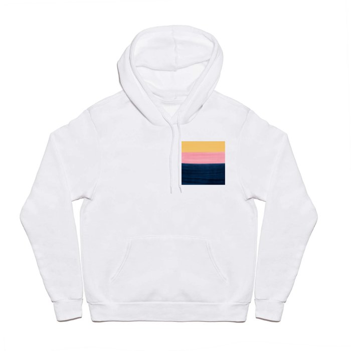 Summer Blue Pink Yellow Strokes Stripes Paint Hoody