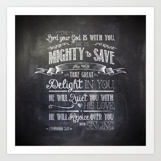 mighty to save Art Print
