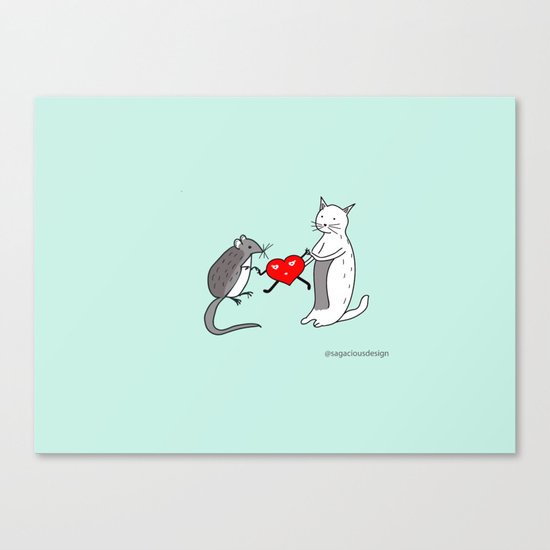 Your heart is mine Canvas Print