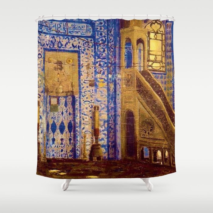 Islamic Masterpiece 'Interior of the Mosque' by Jéan Leon Gerome Shower