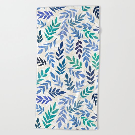 Blue Forest Beach Towel