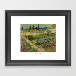 Garden at Arles by Vincent Van Gogh Framed Art Print