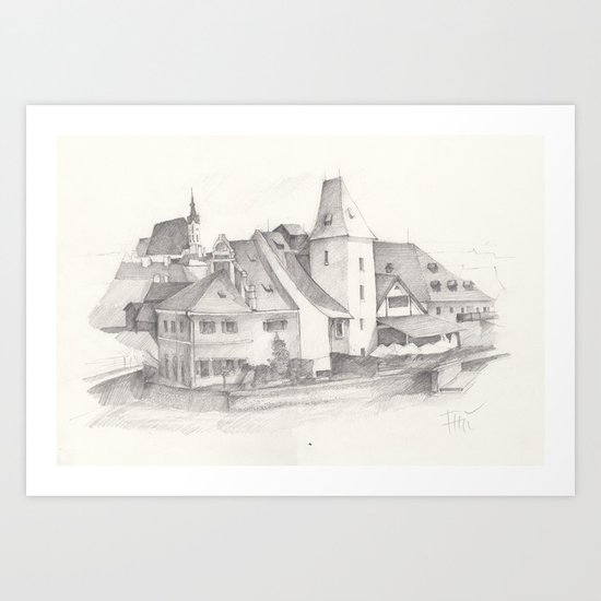 The Magic Town Art Print