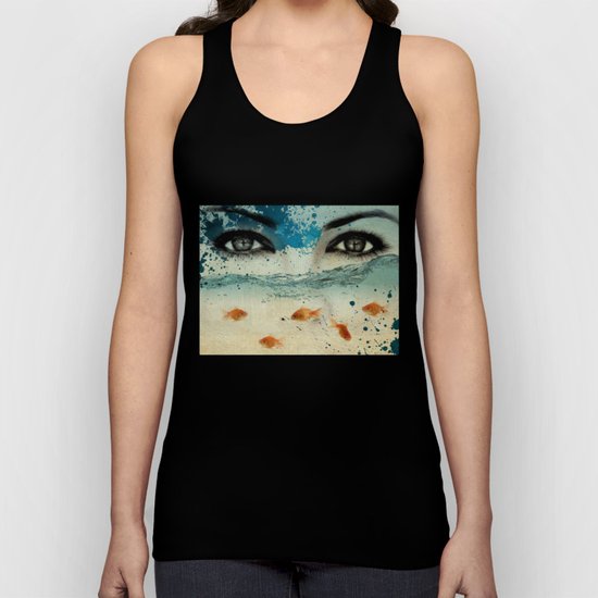 tear in the ocean Unisex Tank Top