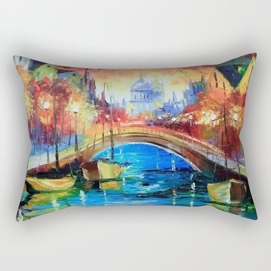 Evening Amsterdam Rectangular Pillow