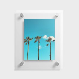 THREE PALMS Floating Acrylic Print