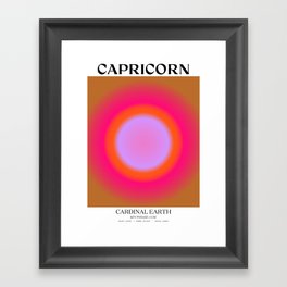 Capricorn Gradient Print Framed Art Print