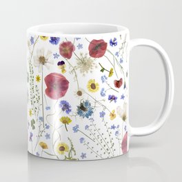 Dried Real Midsummer Wildflowers Meadow Mug