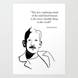 John Steinbeck Art Print