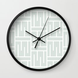 Blue Gray and White Minimal Line Art Pattern 3 Pairs DV 2022 Popular Colour Mellow Blue 0468 Wall Clock