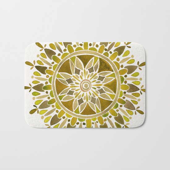 Gold Mandala Bath Mat