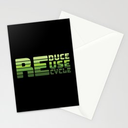 Reduce Reuse Recycle Stationery Card