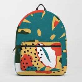 Abstract trendy hipster floral pattern Backpack