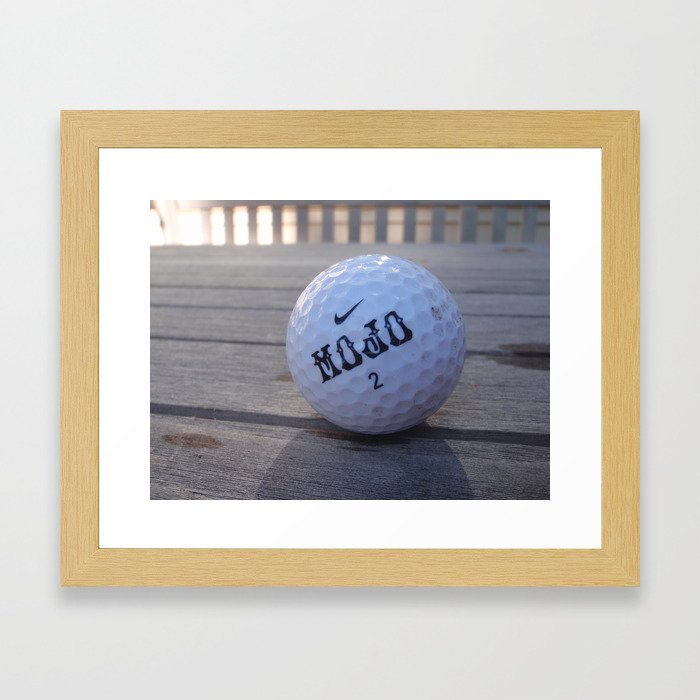 Mojo Golf Ball Framed Art Print