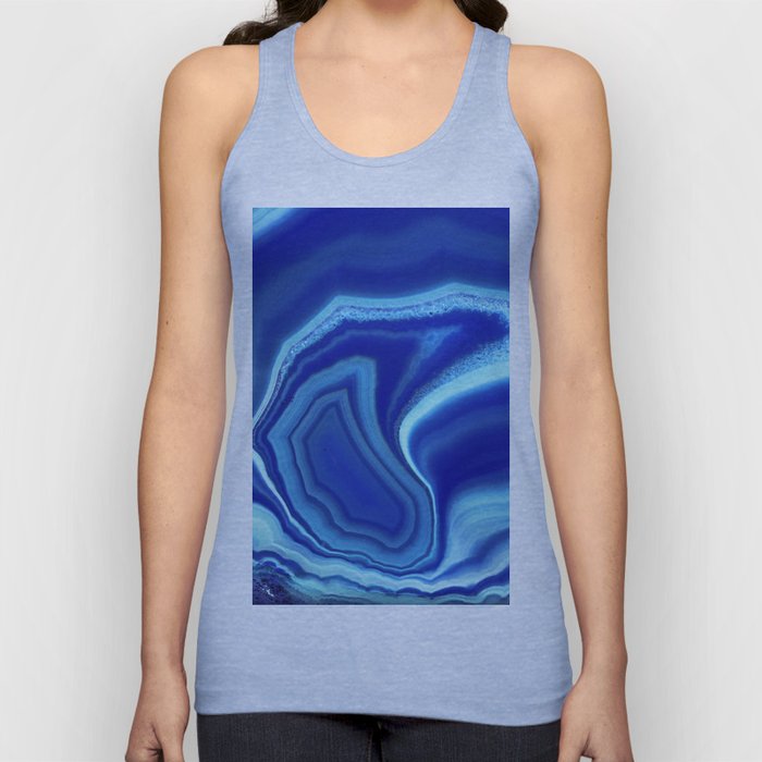 Blue colored agate Tank Top
