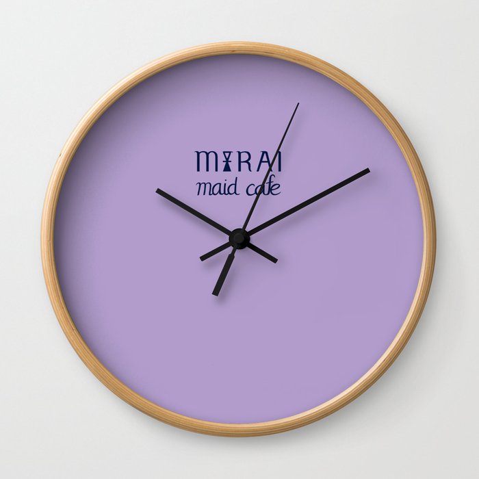 Mirai Maid Cafe logo Wall Clock