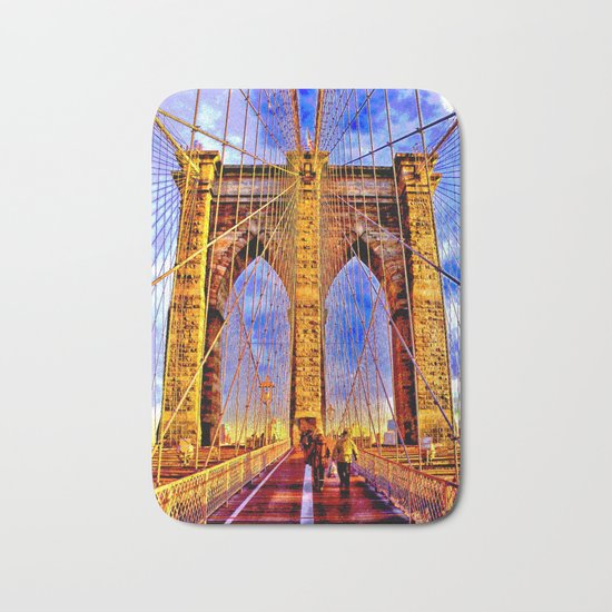 Brooklyn bridge NY Bath Mat