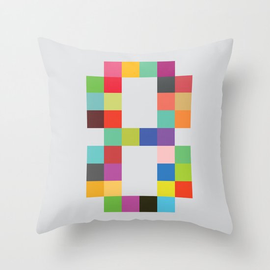 Eight Bit Throw Pillow