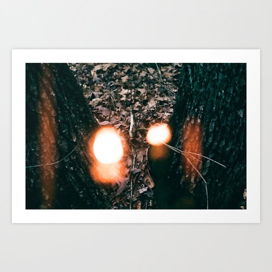 You Left the Lights On Art Print