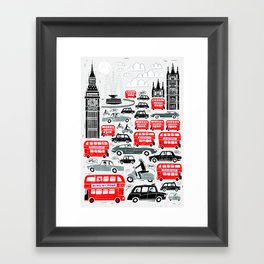 London Traffic Framed Art Print