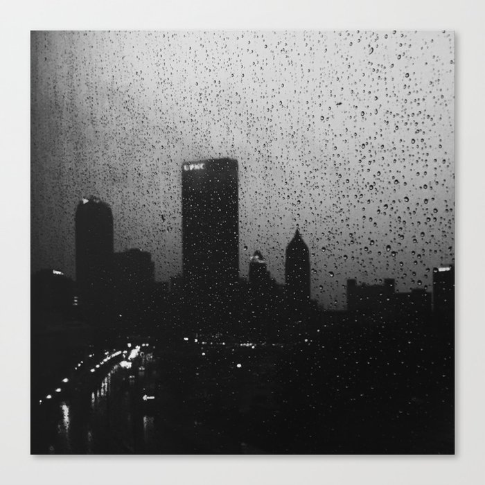 Pittsburgh in the Rain Canvas Print