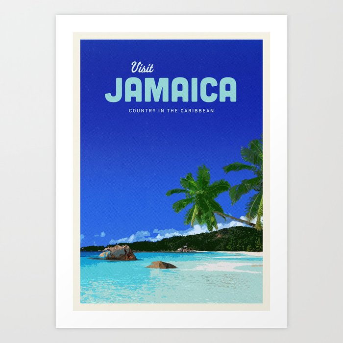 Visit Jamaica Art Print
