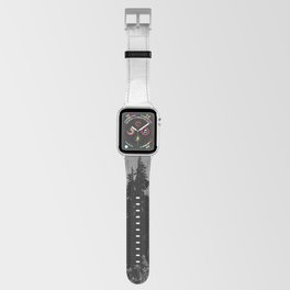 Morning in the Mountains Black and White Apple Watch Band