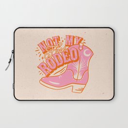Not My First Rodeo - Pink Cowboy Boot | These boots were made for walking Laptop Sleeve