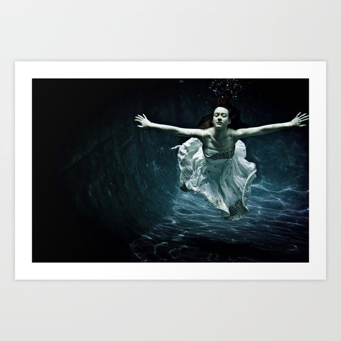 abyss of the disheartened : girl I Art Print