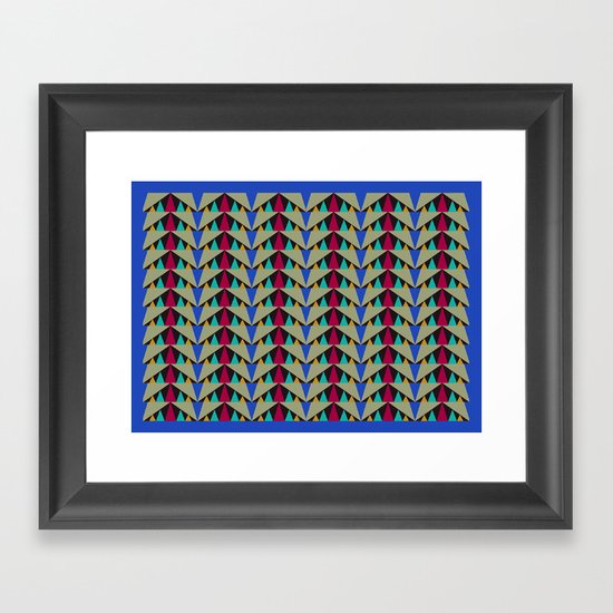 Circus Triangles Print Framed Art Print