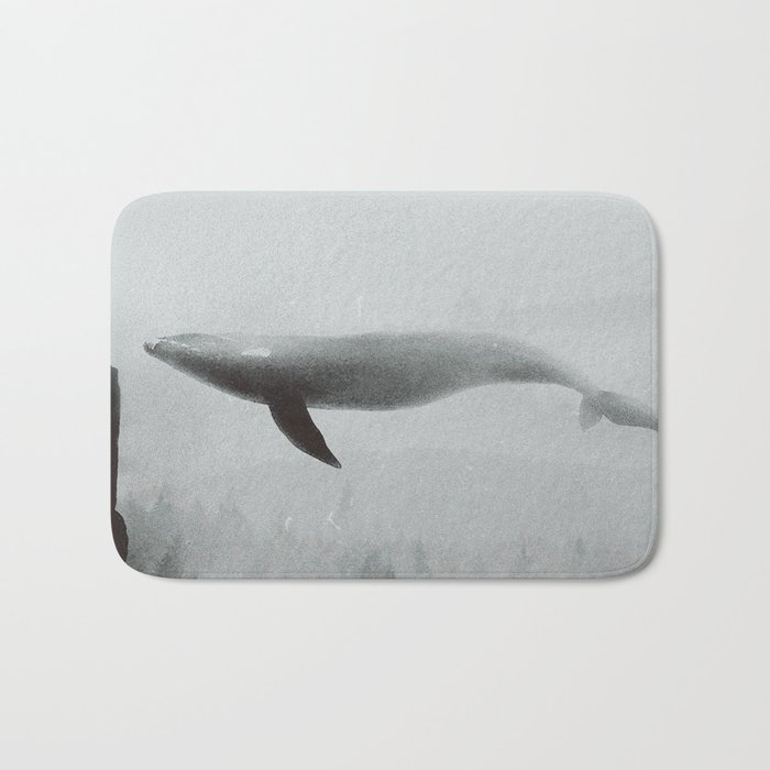 Flying Whale Bath Mat