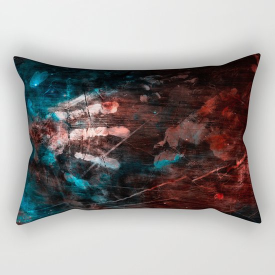 Cosmic Grunge Imprints Rectangular Pillow