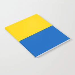 Sapphire and Yellow Solid Shapes Ukraine Flag Colors 2 100 Percent Commission Donated Read Bio Notebook