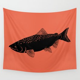 Salmon on Salmon Wall Tapestry