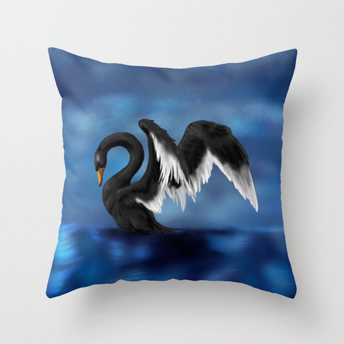 Black Swan Throw Pillow
