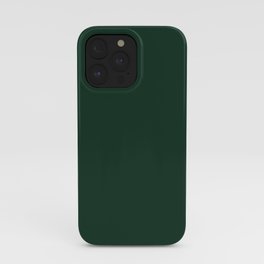 Dark Green Solid Color iPhone Case