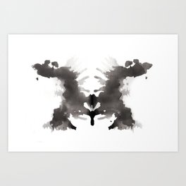 Rorschach test 3 Art Print