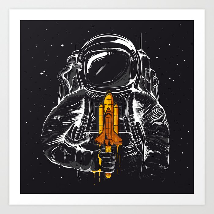 Space Popscicle Art Print