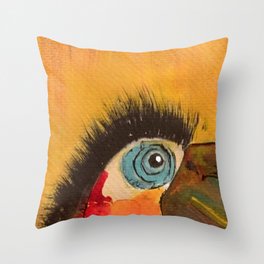 color - play Throw Pillow | Animal, Funny, Painting 