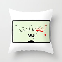 Audio Meter Throw Pillow