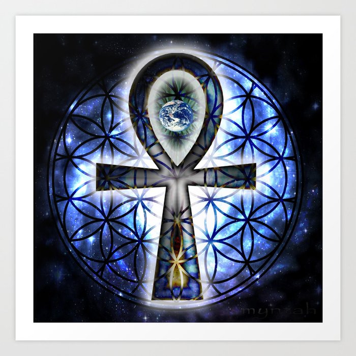 Eternal Ankh Art Print by Mynzah | Society6