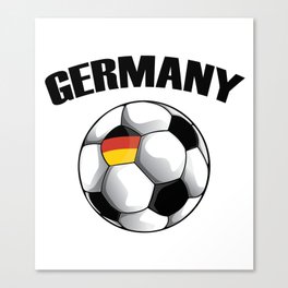Germany Soccer Ball - Deutschland Football Canvas Print
