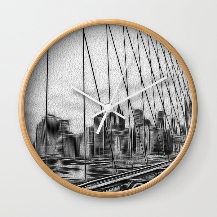 Manhattan NY Wall Clock