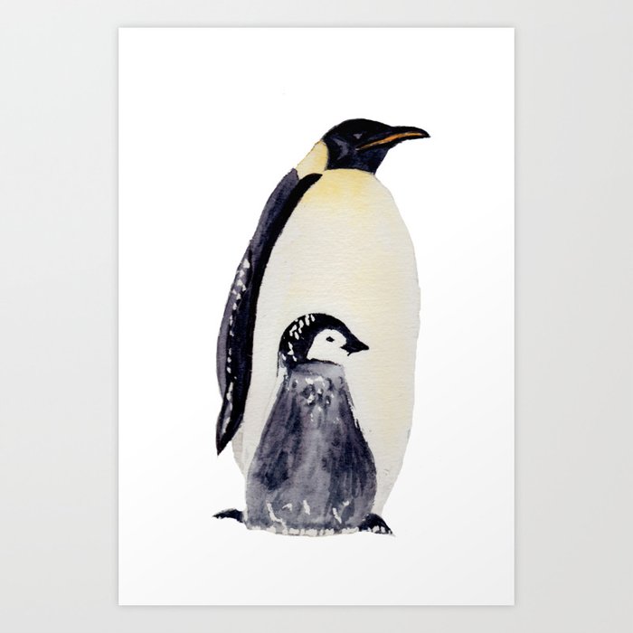 Manchot Pingouin Banquise Art Print By Zazamen Society6 Manchot Pingouin Banquise Art Print By Zazamen Society6
