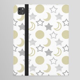 Gold Moons and Silver Stars iPad Folio Case