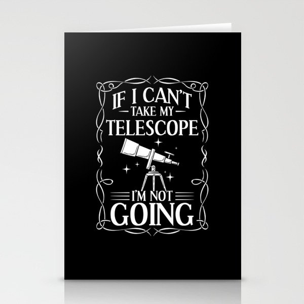 Telescope Astrophysic Astrophysicist Astronomy Stationery Cards