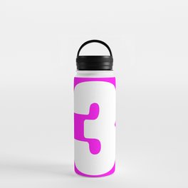 3 (White & Magenta Number) Water Bottle