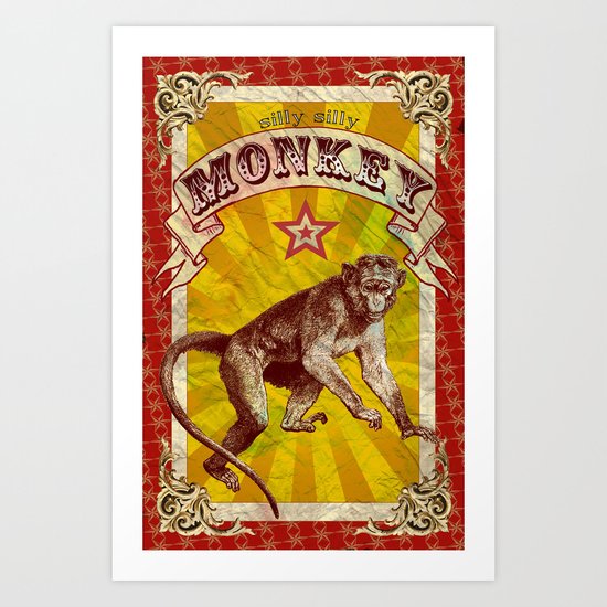 Silly, Silly Monkey Art Print