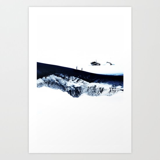 Hiking for Winter Art Print