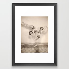 Acrobatic Twins: Turner Twins Framed Art Print
